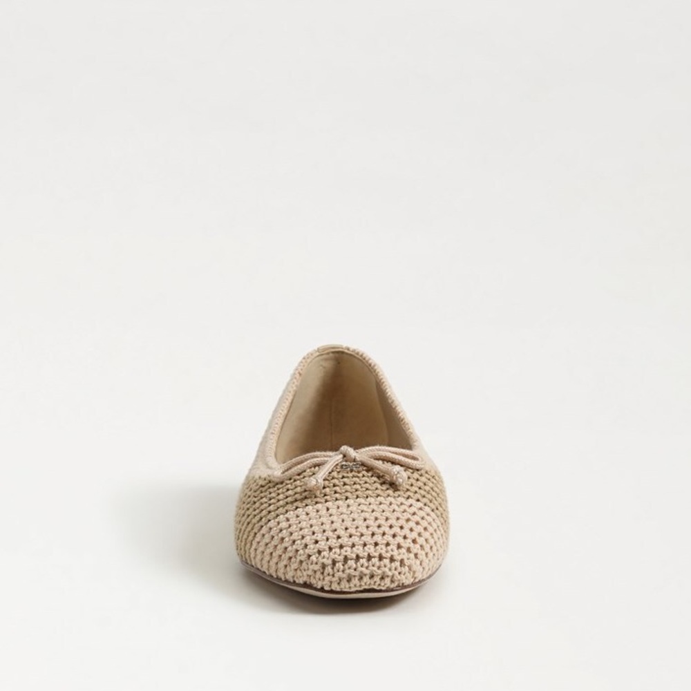 SAM EDELMAN MADISON CROCHET BALLET FLATS IN SUMMER SAND 8 - Picture 2 of 8